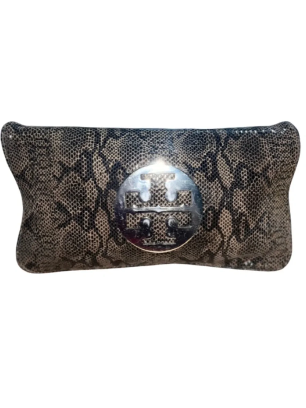 ✨RARE FIND✨Tory Burch Reva Python Print Clutch